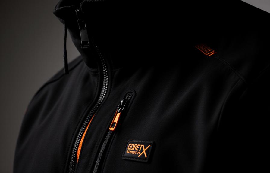 Close up details of techwear fabrics and high-end street garments